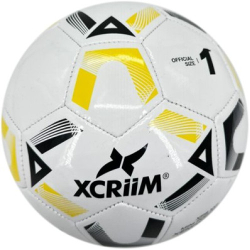 XCRIIM MINI FOOTBALL SIZE:1 (XFB102-WH/YL/BK)