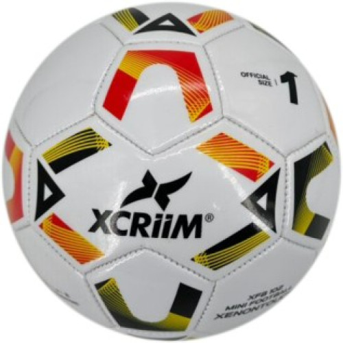 XCRIIM MINI FOOTBALL SIZE:1 (XFB102-WH/BK/YL/RD)