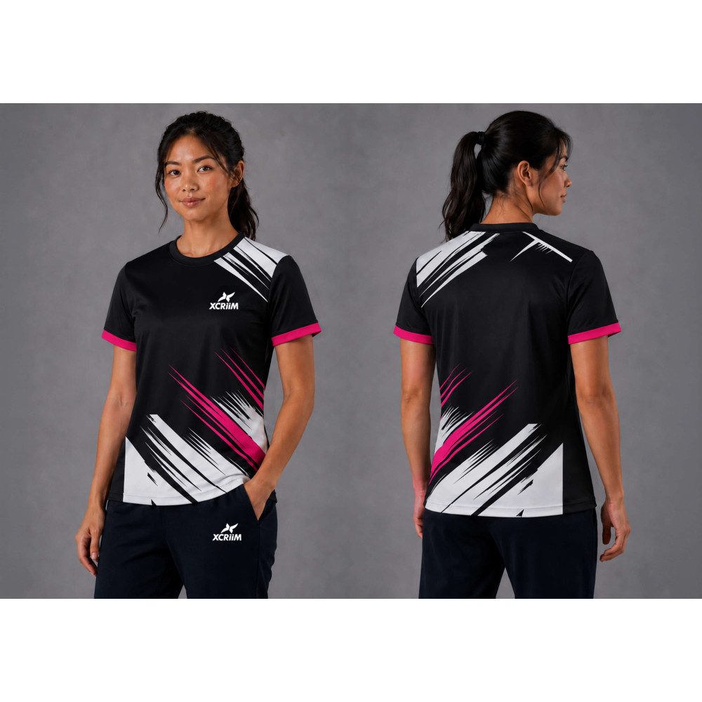 XCRIIM UNISEX SPORTS / CASUAL JERSEY (XRN250-BK/PINK)