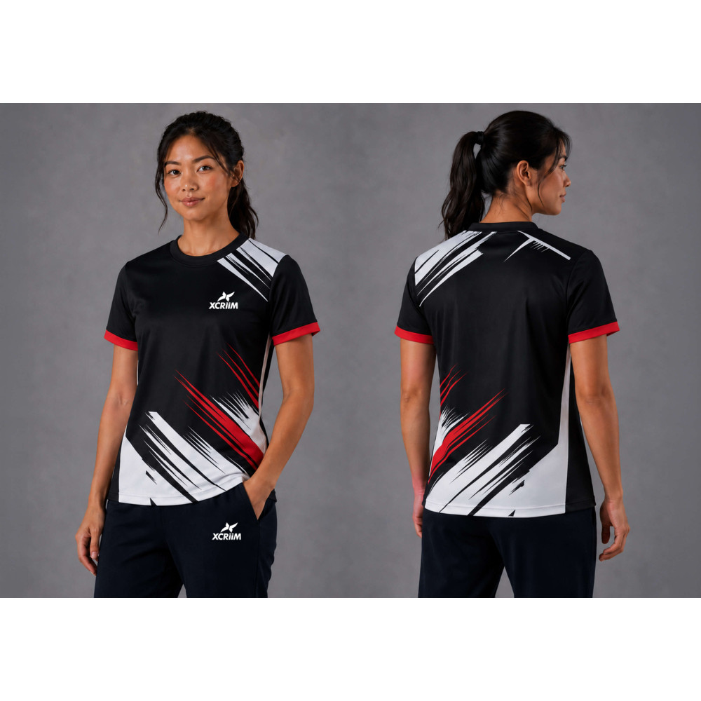 XCRIIM UNISEX SPORTS / CASUAL JERSEY (XRN250-BK/RED)
