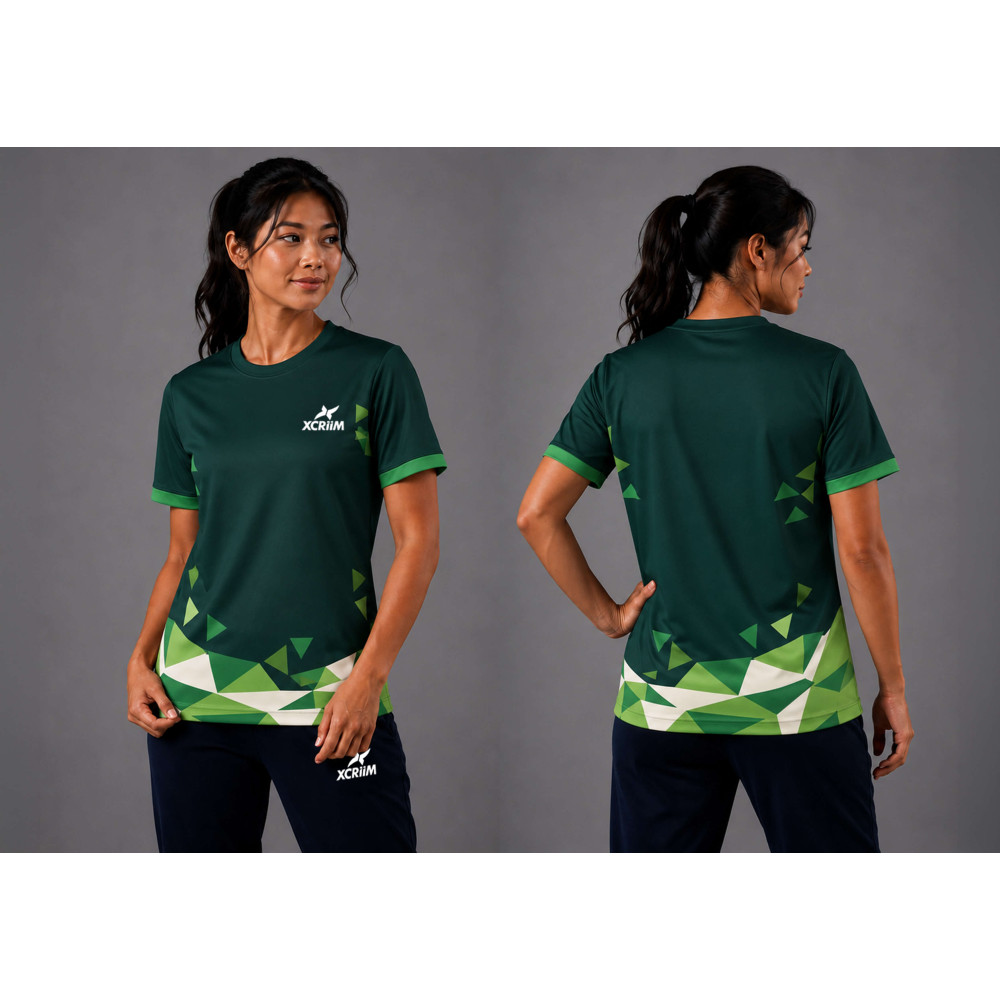 XCRIIM UNISEX SPORTS / CASUAL JERSEY (XRN251-GREEN/L.GREEN)