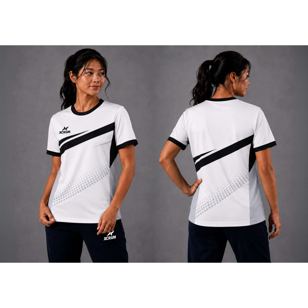 XCRIIM UNISEX SPORTS / CASUAL JERSEY (XRN255-WH/BK)