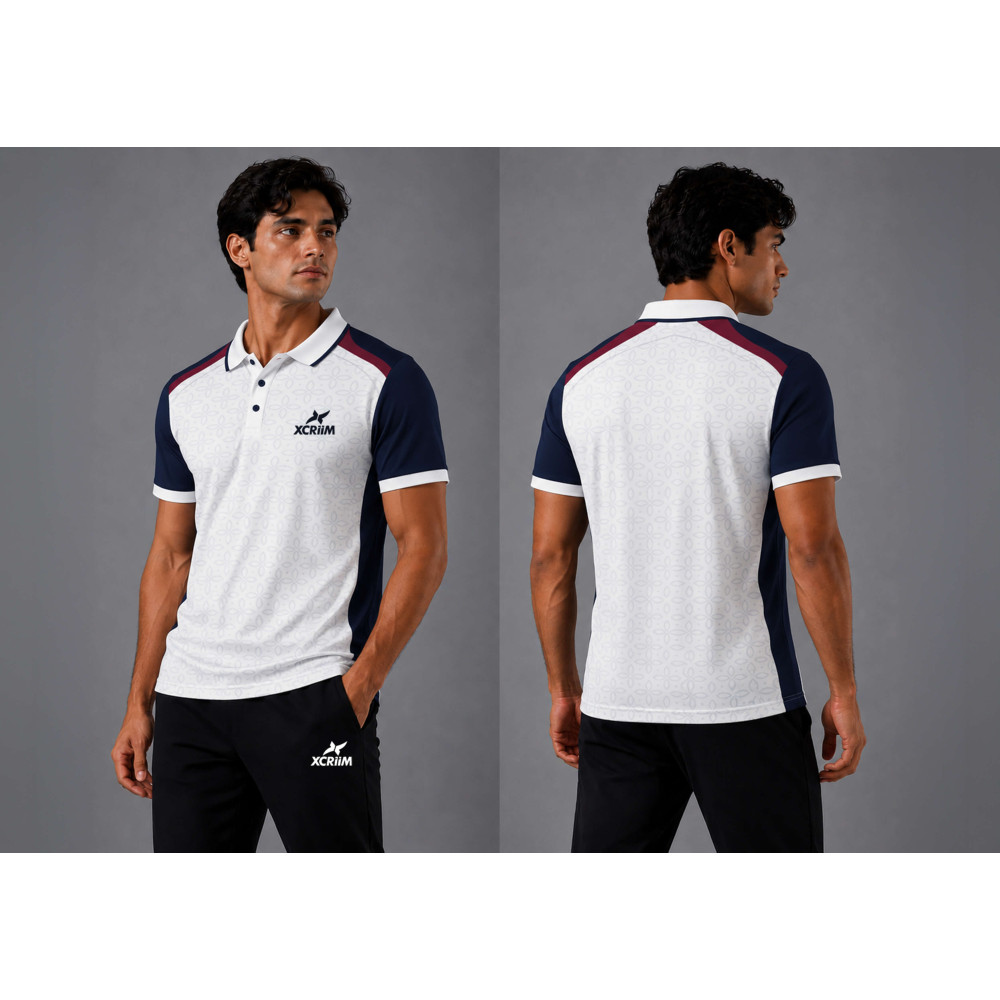 XCRIIM COLLAR SHIRT  JERSEY  DESIGN (XMP238-WH/NY)