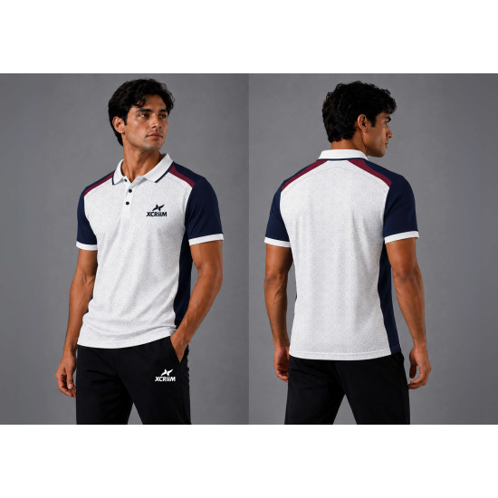 XCRIIM COLLAR SHIRT  JERSEY  DESIGN (XMP238-WH/NY)
