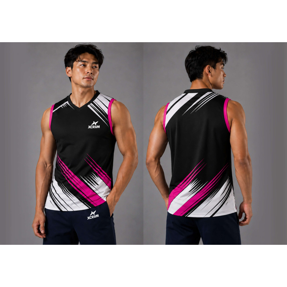 XCRIIM UNISEX SPORTS / SLEEVELESS JERSEY (XLS228-BK/PK)