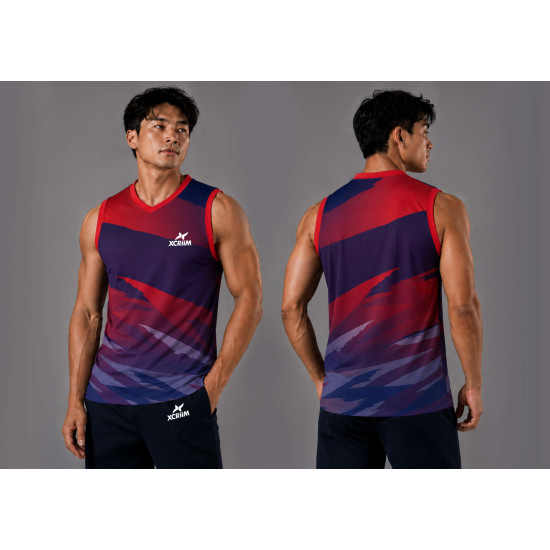 SLEEVELESS JERSEY (XLS227-NY/RED)