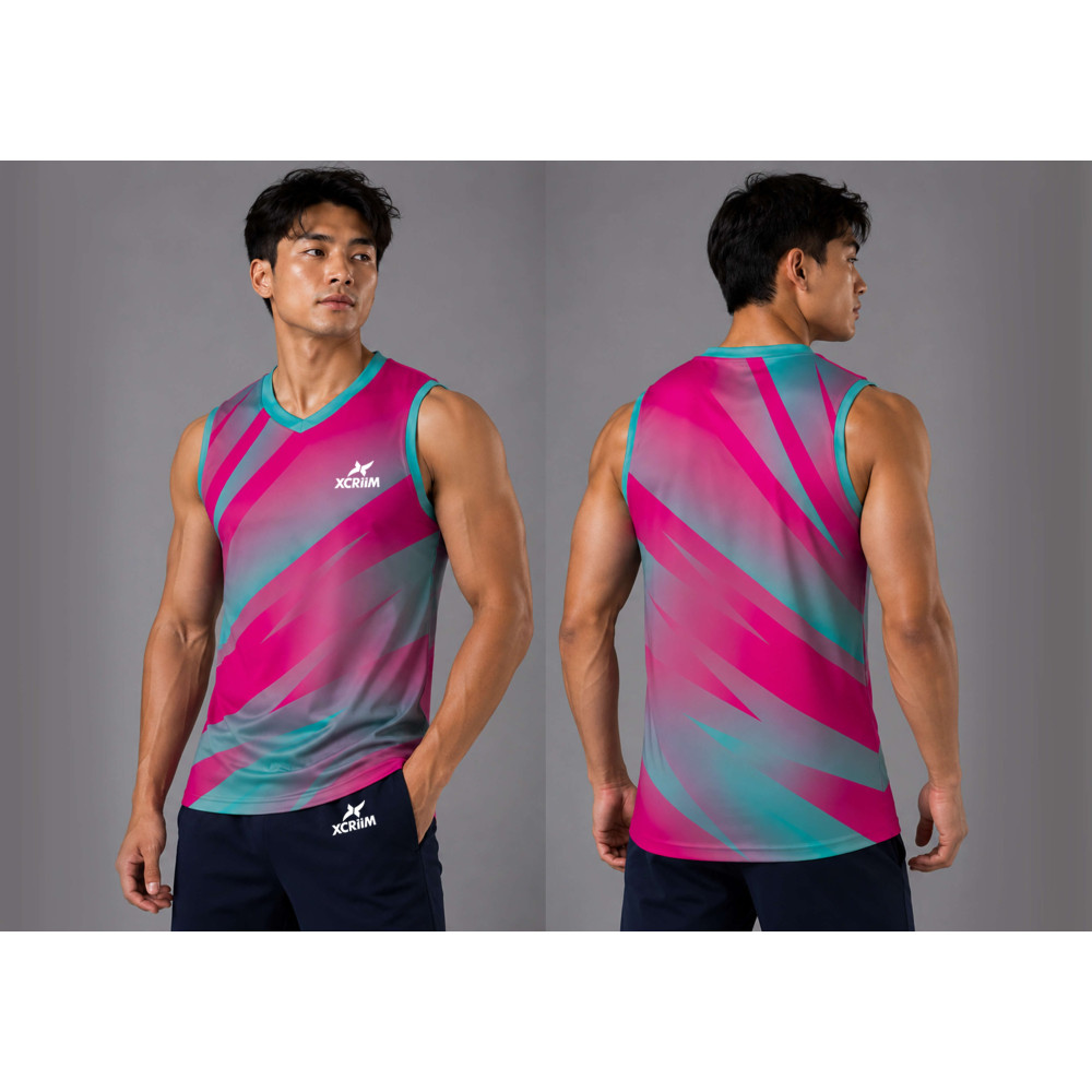 XCRIIM UNISEX SPORTS / VOLLEYBALL SLEVELESS CUTTING (XLS226-PK/SB)