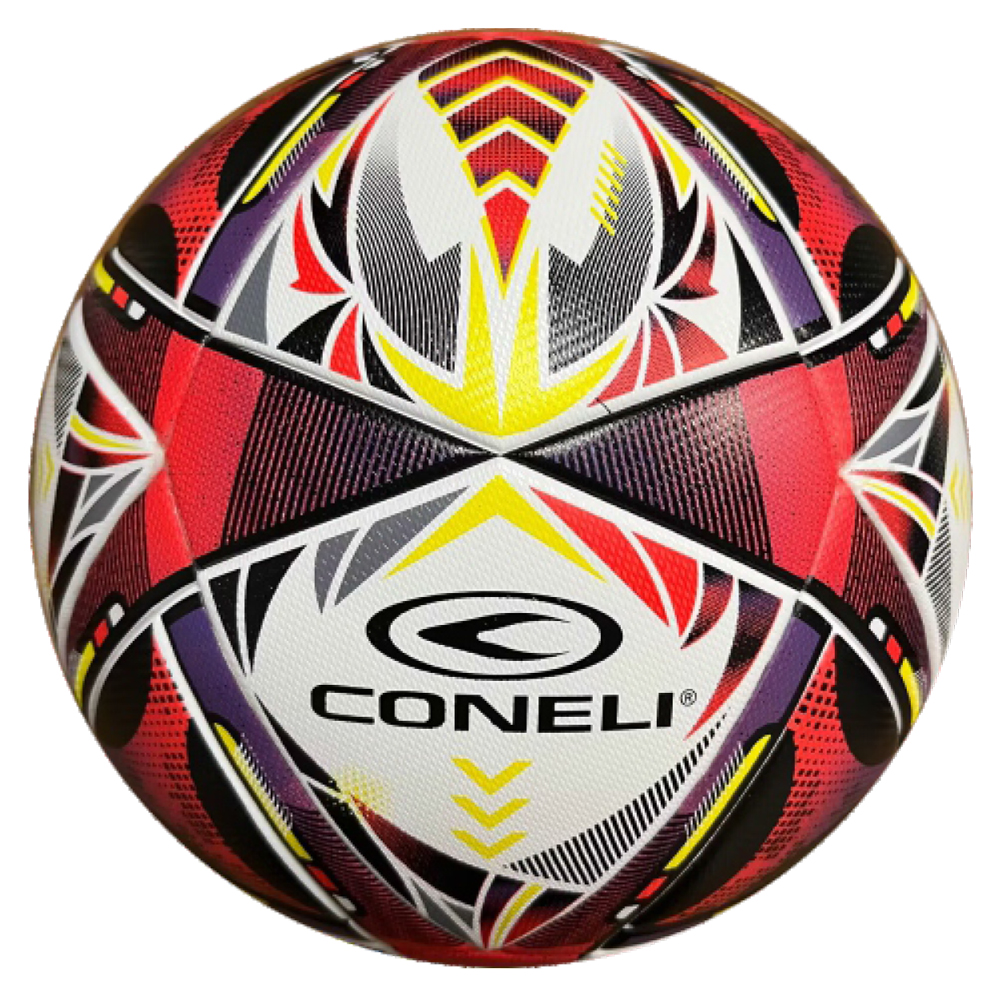 CONELI LAMINATED SOCCER BALL SIZE:5  (CFB2031-WH/RD)