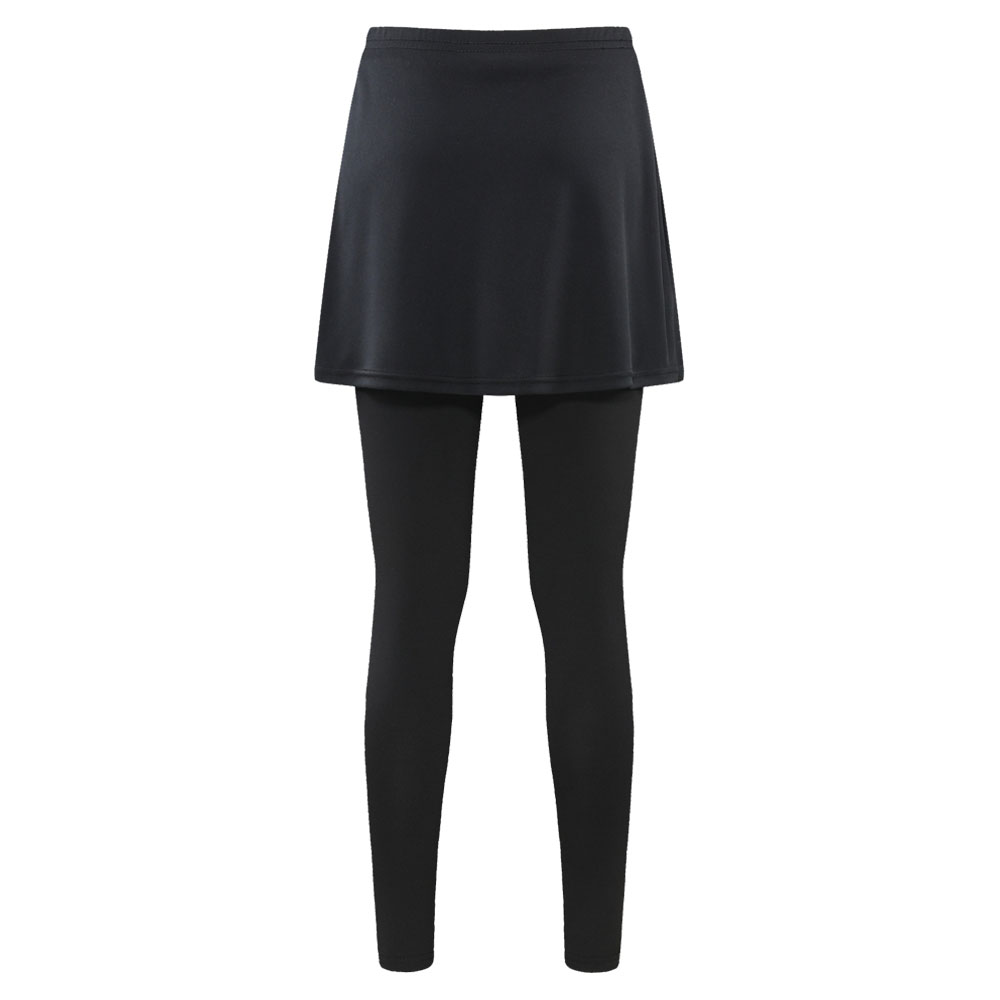 CONELI LADY SPORT SKIRT WITH FITTED LONG PANTS (CLP1659-BK)