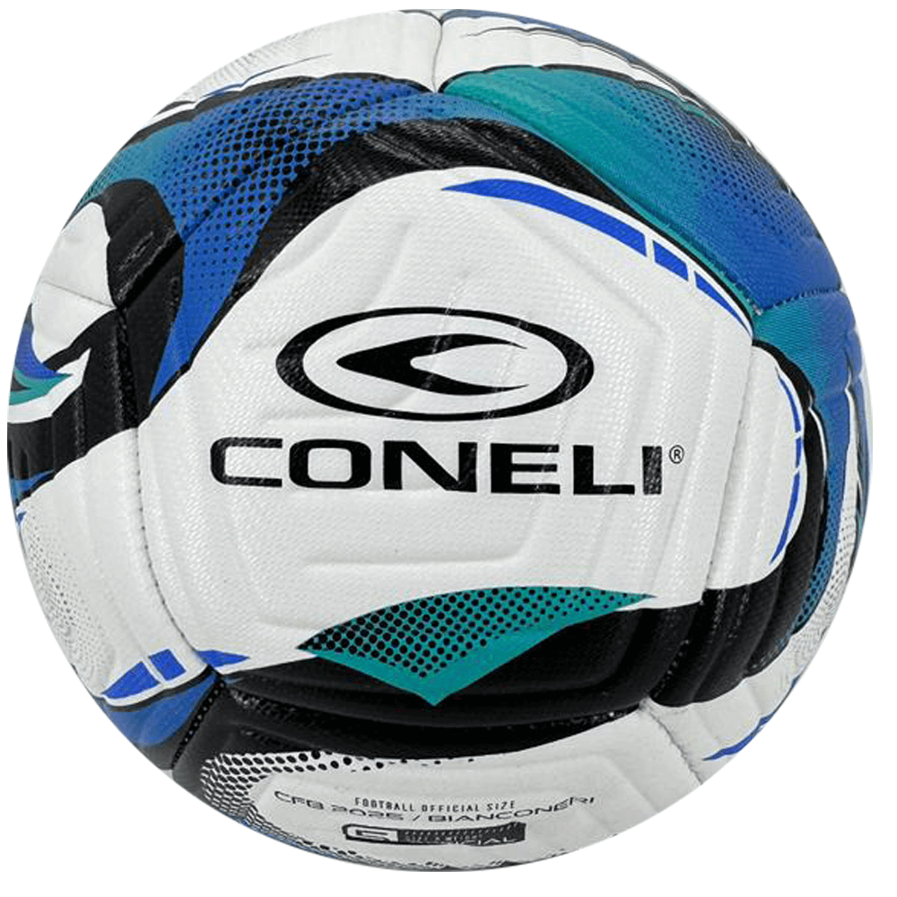 CONELI MACHINE STITCH SOCCER BALL SIZE:5 (CFB2025-WH/TQ)