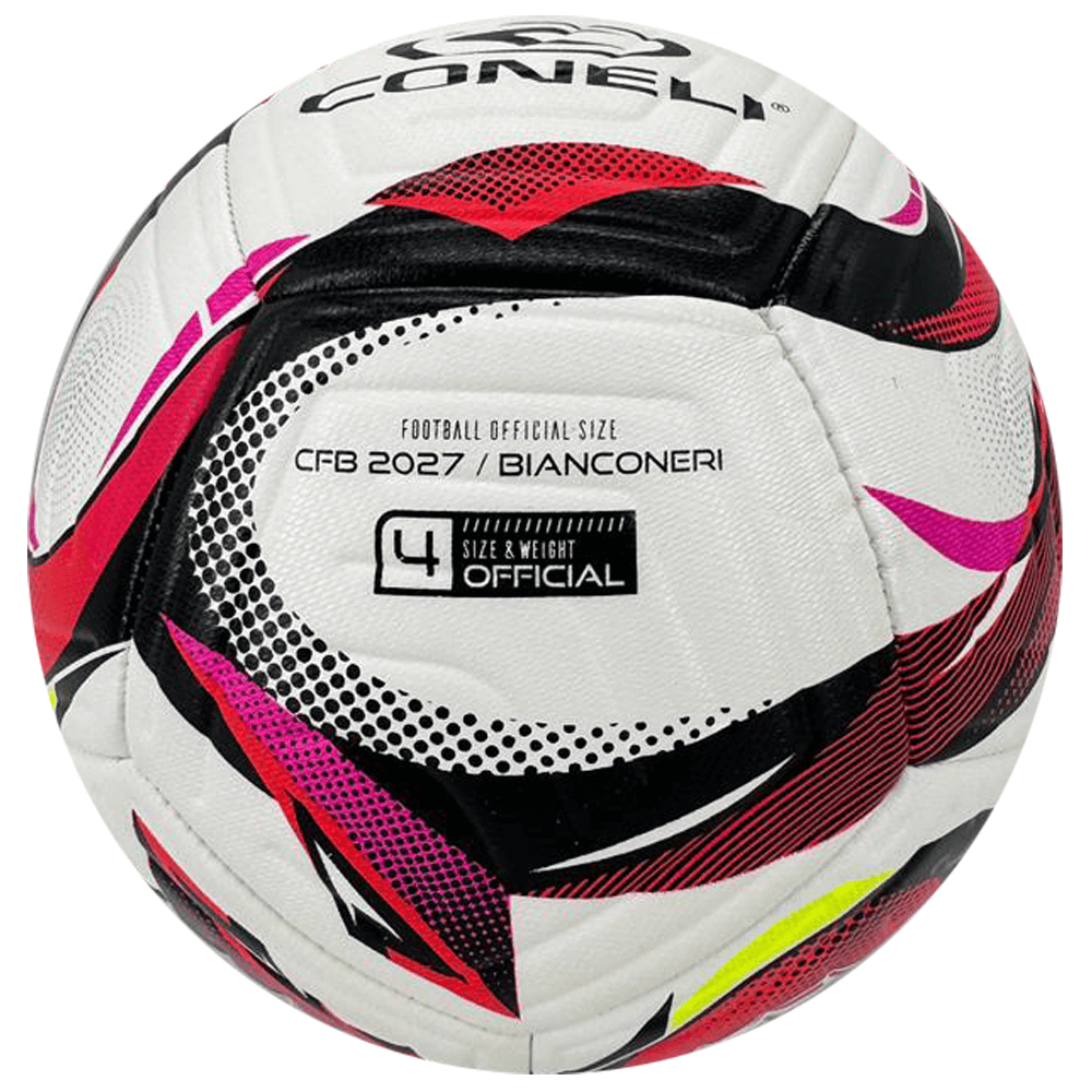 CONELI MACHINE STITCH SOCCER BALL SIZE: 4 JUNIOR (CFB2027-WH/PK)