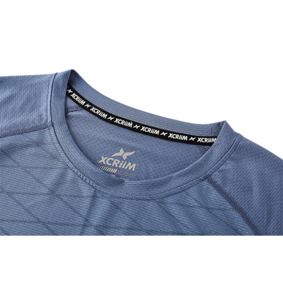 XCRIIM ROUND NECK TEE (XRN076-BL)