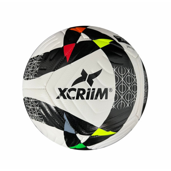 XCRIIM MACHINE STITCH FOOTBALL SIZE:5 (XFB091-WH/BK)