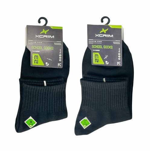 XCRIIM STUDENT MID-CUT SOCKS SIZE: M-L (XSK050)