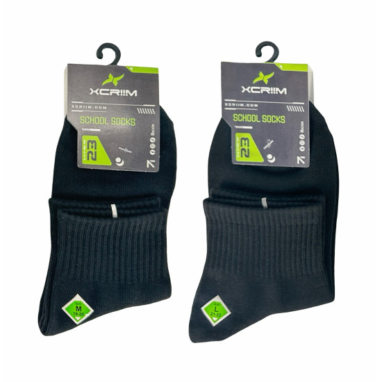 XCRIIM STUDENT MID-CUT SOCKS SIZE: M-L (XSK050)