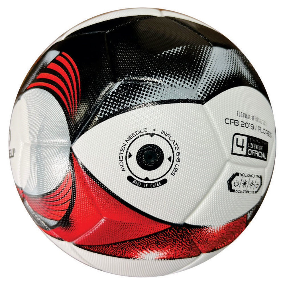 CONELI LAMINATED SOCCER BALL SIZE:4  (CFB2019-WH/RD)