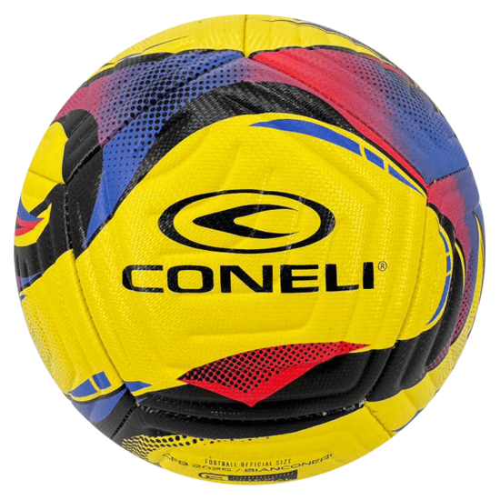 CONELI MACHINE STITCH SOCCER BALL SIZE:5 (CFB2025-YL/RD)