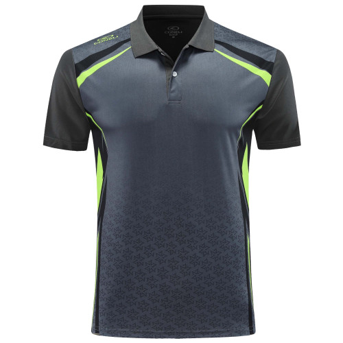 CONELI UNISEX POLO TEE (CMP2068-D.GY/BK)