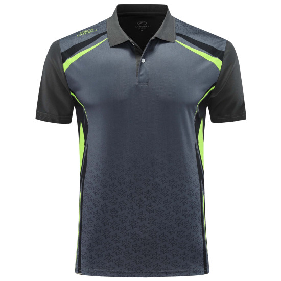 CONELI UNISEX POLO TEE (CMP2068-D.GY/BK)