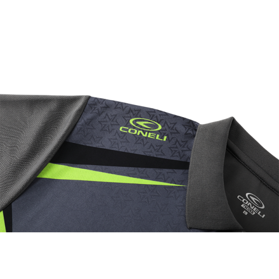 CONELI UNISEX POLO TEE (CMP2068-D.GY/BK)