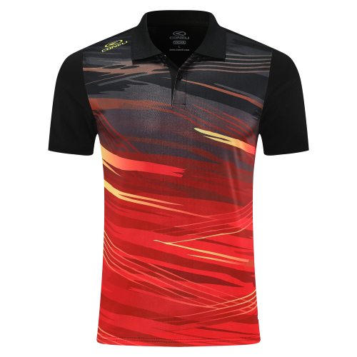 CONELI UNISEX POLO TEE (CMP2117-BK/RD)