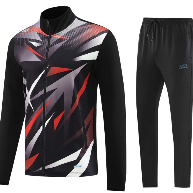 UNISEX TRACKSUITS SET (CTS2093-BK/GY)
