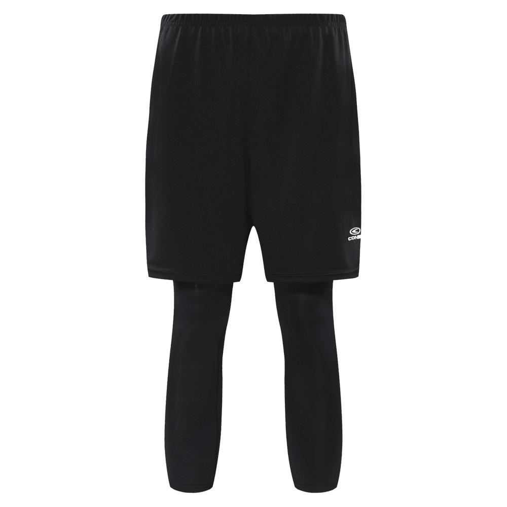 CONELI UNISEX 2IN1 SHORT PANTS WITH 3/4 FITTED PANTS (CSF2098-BK)