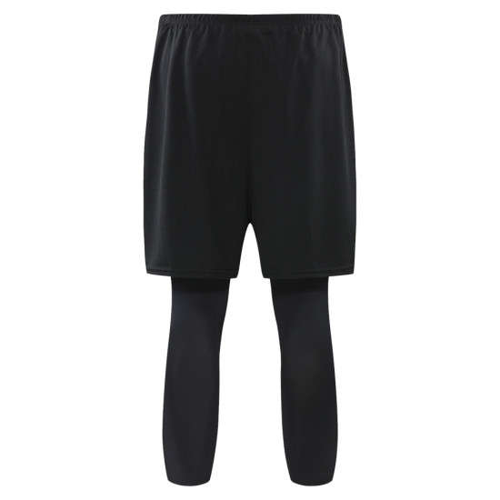 CONELI UNISEX 2IN1 SHORT PANTS WITH 3/4 FITTED PANTS (CSF2098-BK)