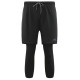 CONELI UNISEX 2IN1 SHORT PANTS WITH 3/4 FITTED PANTS (CSF1993-BK)