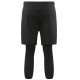 CONELI UNISEX 2IN1 SHORT PANTS WITH 3/4 FITTED PANTS (CSF1993-BK)
